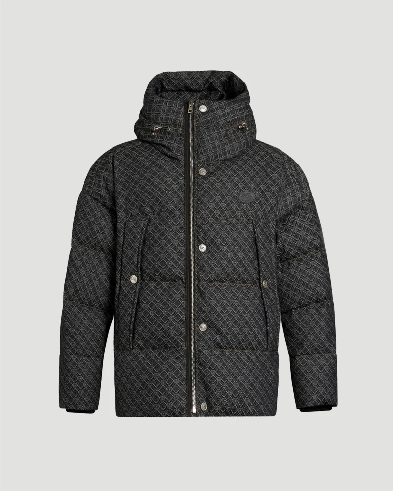 Jacquard Denim Down Jacket