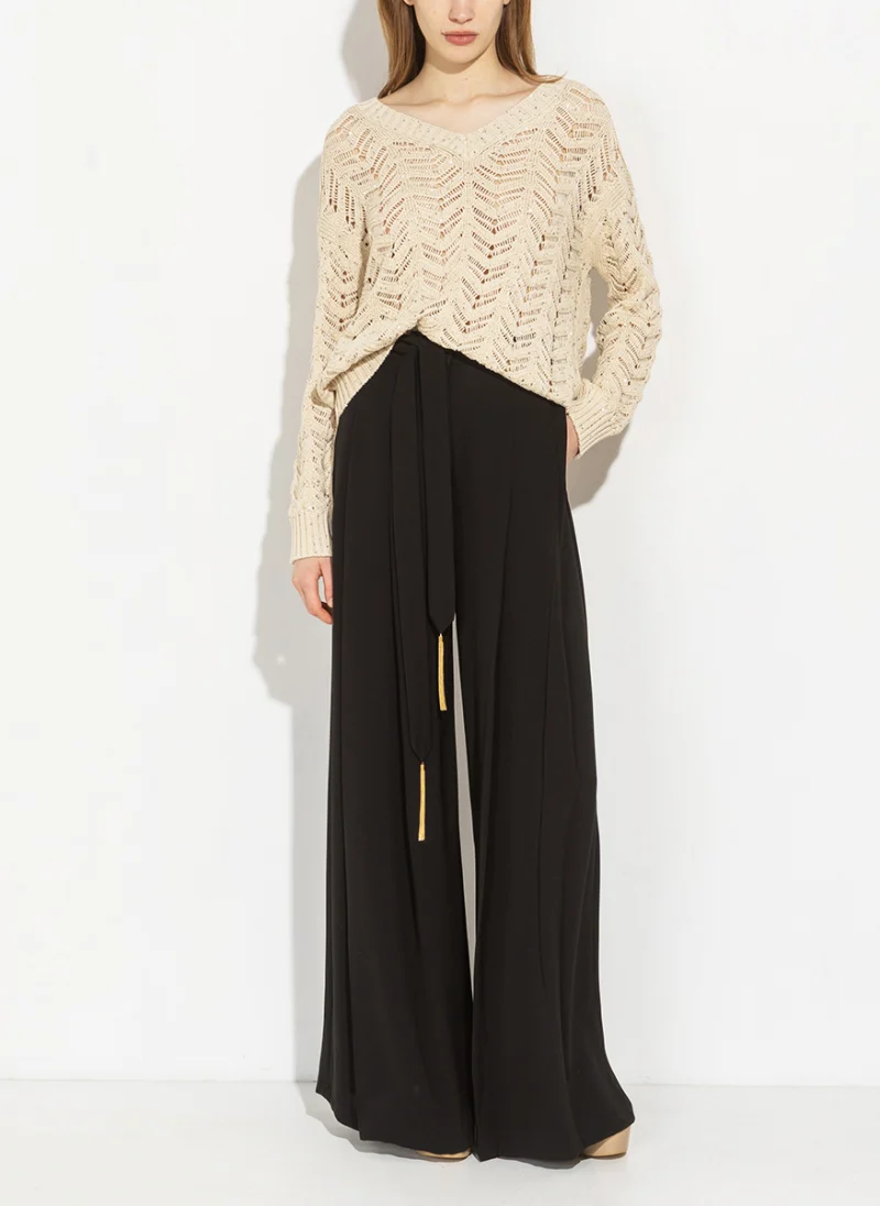 Широк панталон с колан Max Mara Studio Msevalico