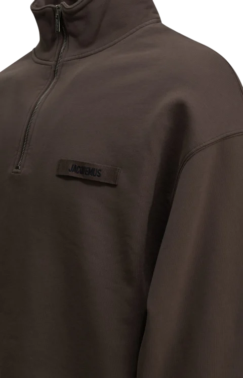 Gros Grain Sweatshirt in Brown — снимка 3