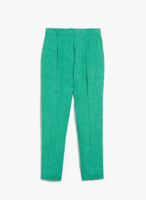 Ленен панталон Weekend Max Mara Nobile — снимка 7