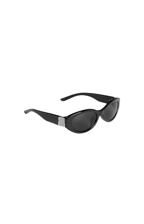 Cosmo Round AF Sunglasses in Black and Silver — снимка 2