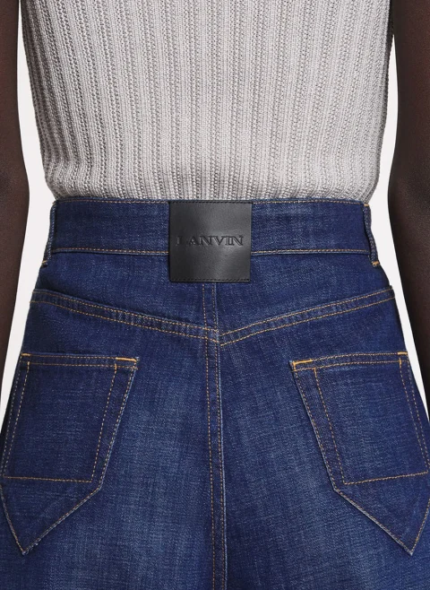 Деним с висока талия Lanvin — снимка 4