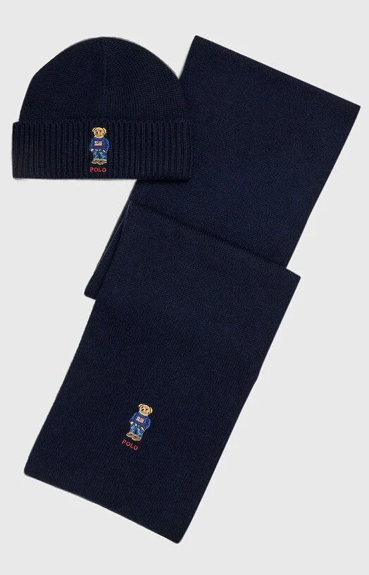 Комплект от шапка и шал Polo Bear