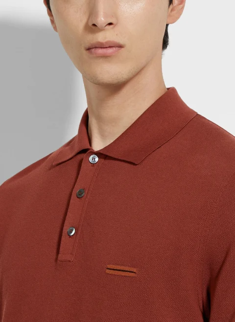 Класически полошърт Zegna — снимка 4