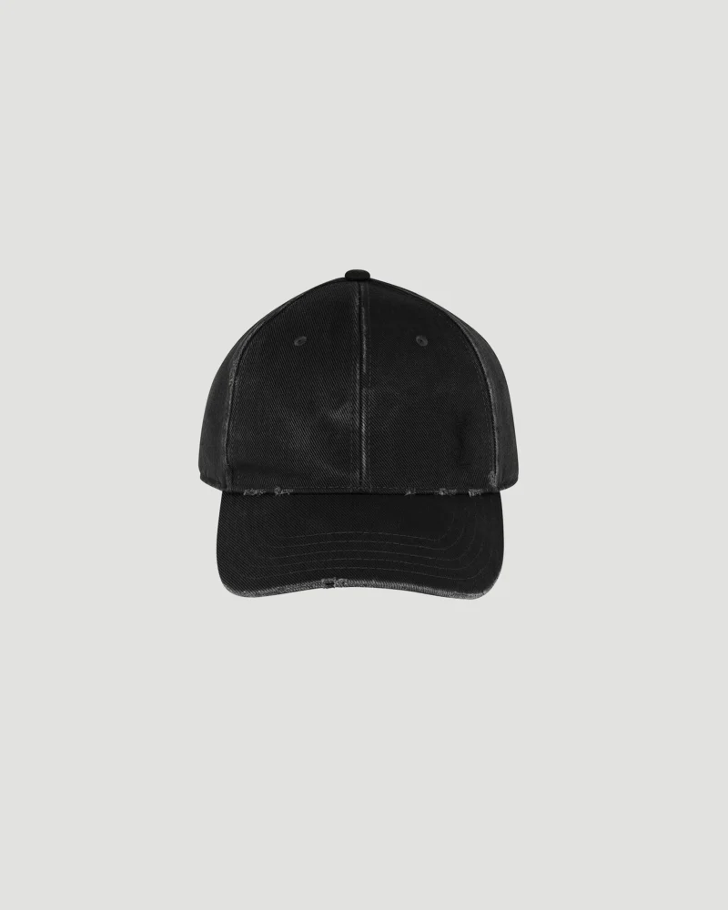 Cassandre Cap in Black Washed Denim