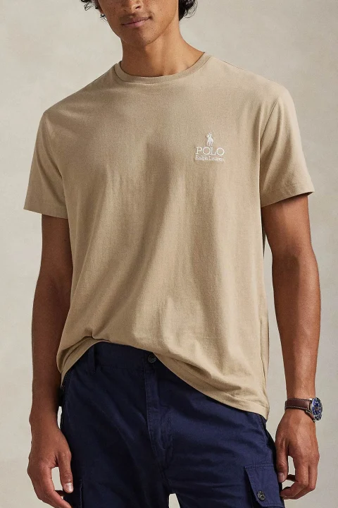 T-Shirt Jersey-Ssl 710981136502 250 beige/khaki — снимка 2