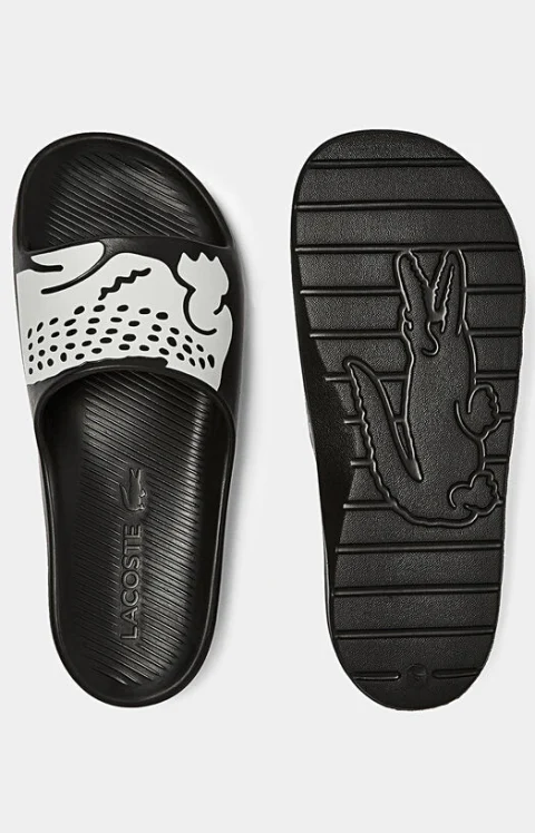 Черни чехли CROCO 2.00721 с лого — снимка 6
