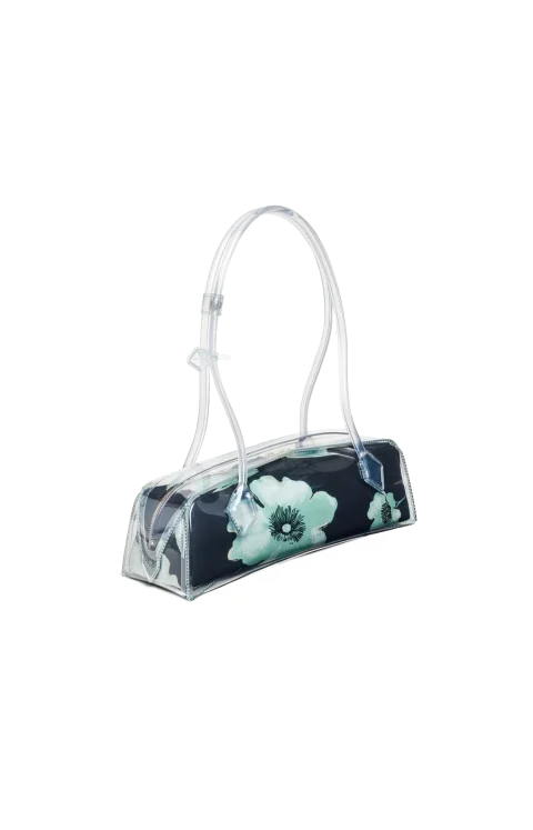 Le Teckel Medium Bag in Polyurethane and Floral Print — снимка 2