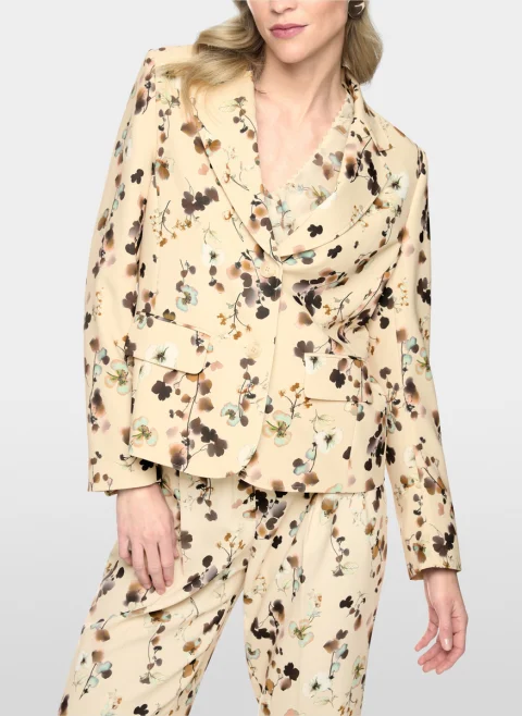 Сако с флорален принт Marc Cain Collections
