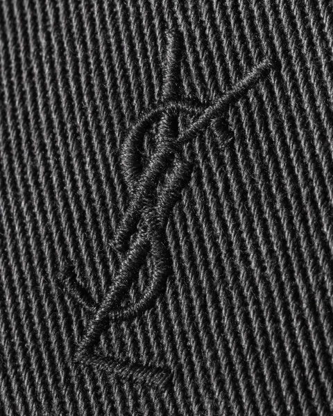 Cassandre Cap in Black Washed Denim — снимка 4
