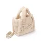 Дамска бяла чанта Vanity Mini Teddy SAINT BARTH — снимка 3