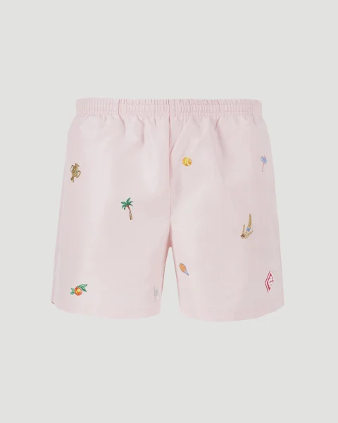 Embroidered Swim Shorts