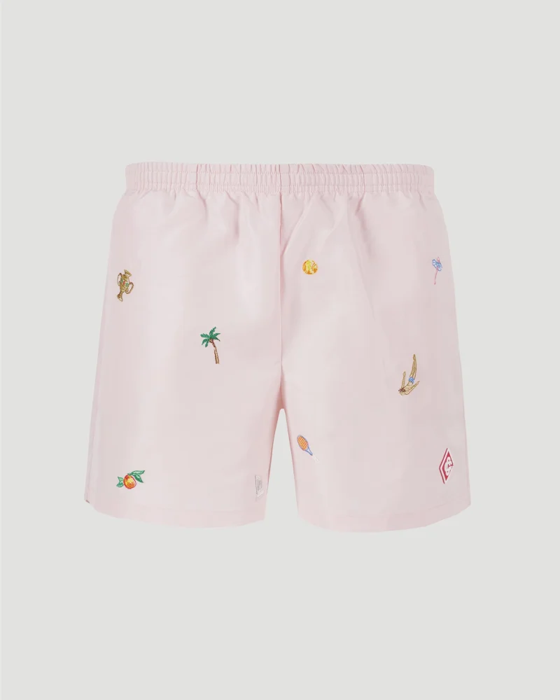 Embroidered Swim Shorts