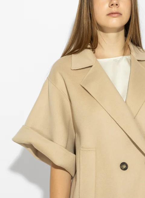 Палто от фина вълна Weekend Max Mara Wkdneo — снимка 10