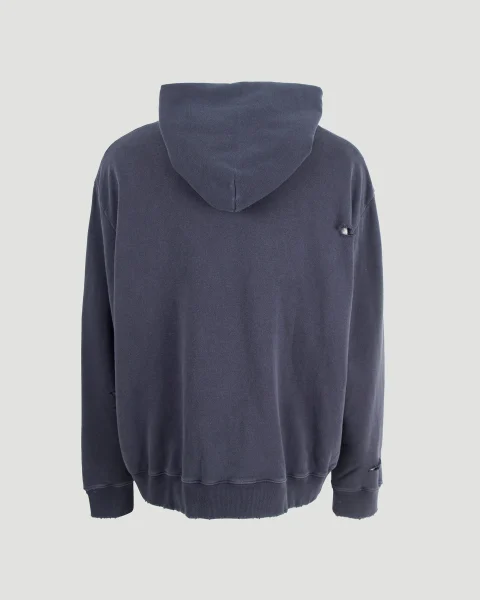 Distressed Hoodie in Grey — снимка 2