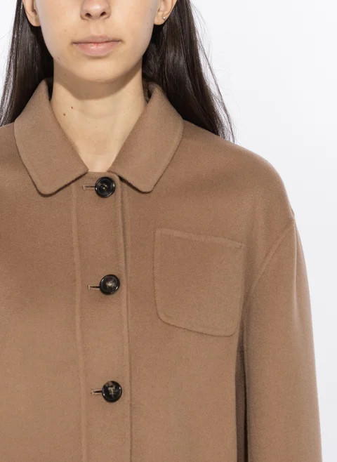 Яке от вълна със скъсена дължина 'Shirt style' 'S Max Mara Smmgiglio — снимка 6