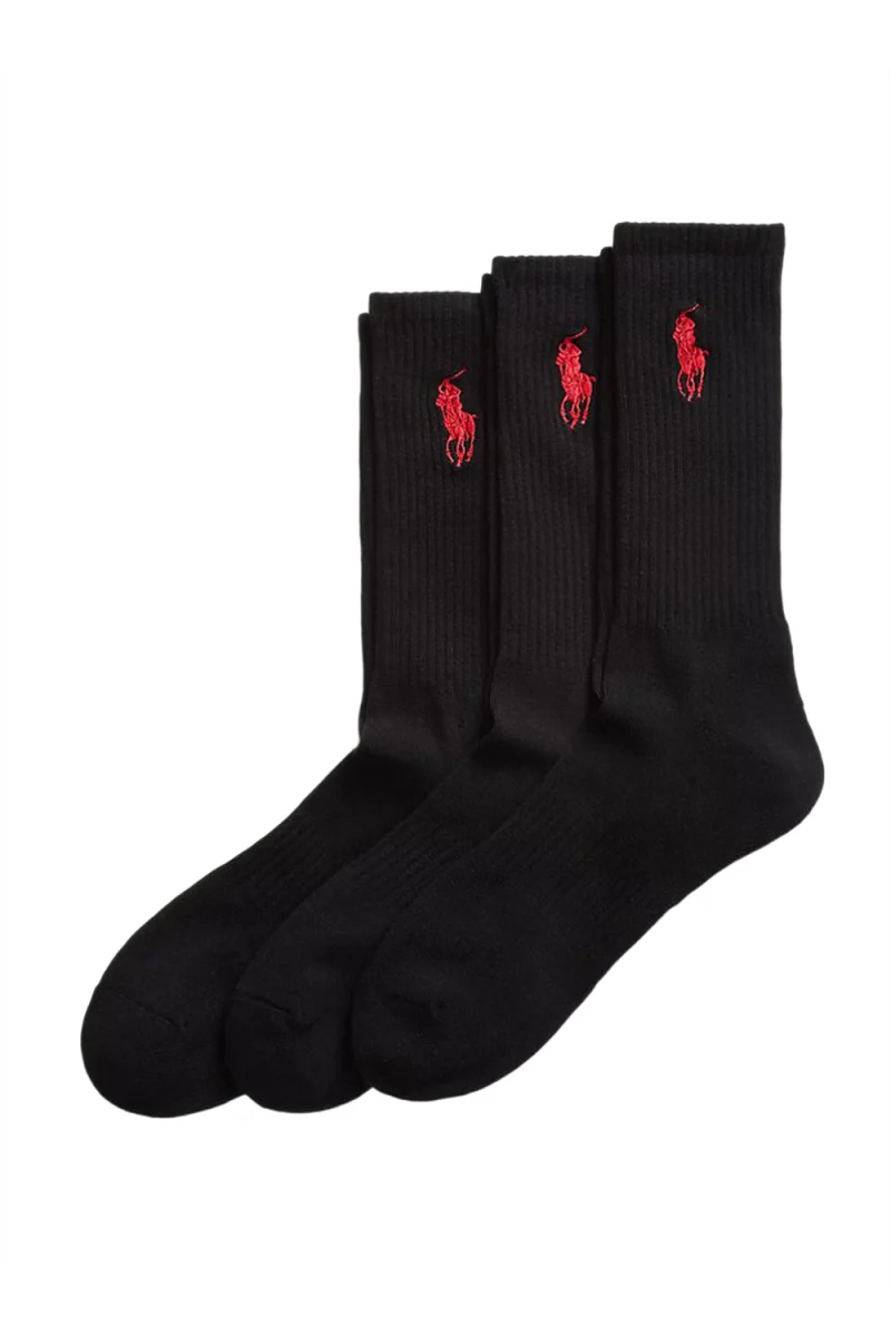 Чорапи (Pack of 2) Big Pny 3Pk-Crew Sock 449858064002 001 black