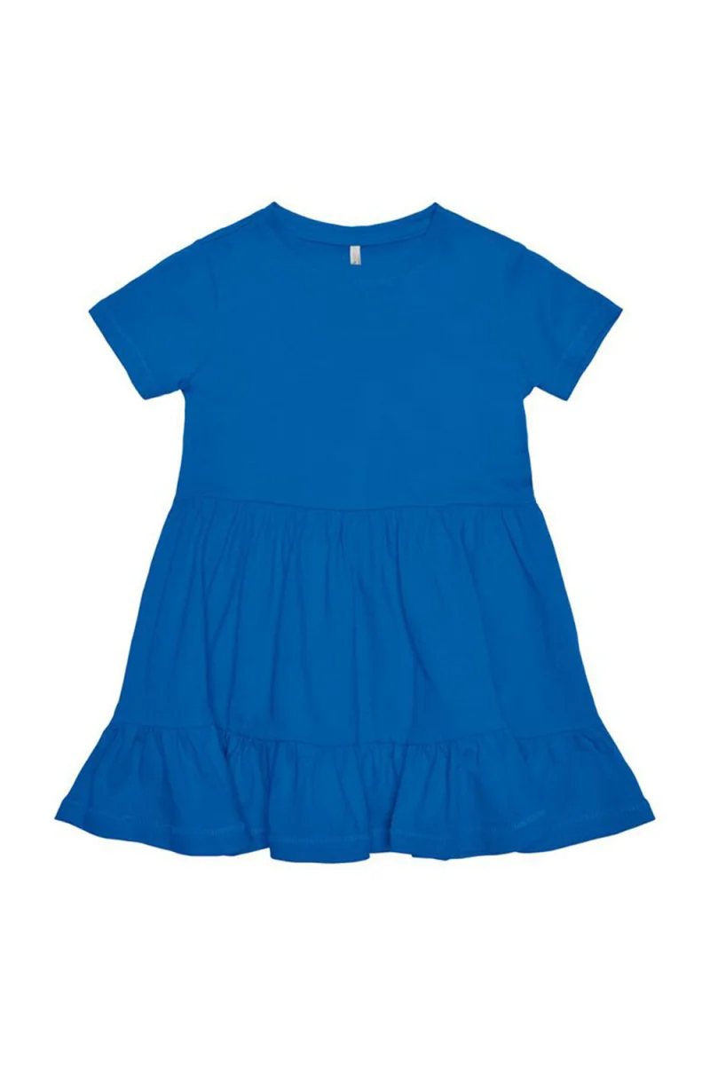 Детски Рокля Kmgmay S/S Cutline Dress Solid Jrs 15253869 18-4051 tcx strong blue
