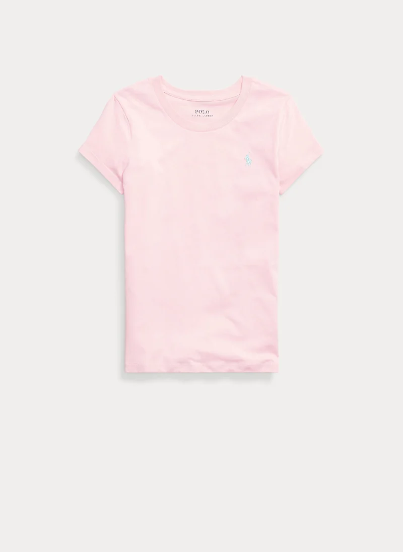 Тишърт с бродерия Ralph Lauren Kids 7-14 — снимка 4