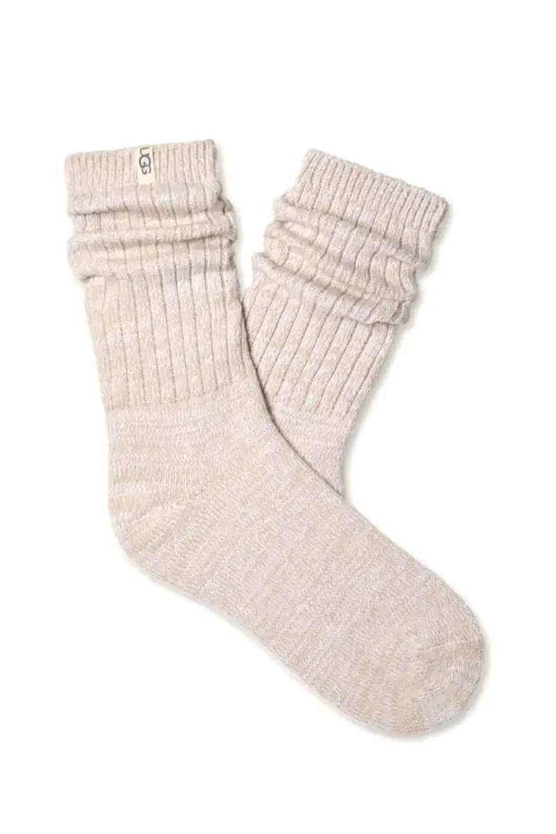 Чорапи (Pack of 3) Rib Knit Slouchy Crew 1119874 000M burnt cedar/moonlight/coffee grounds — снимка 2