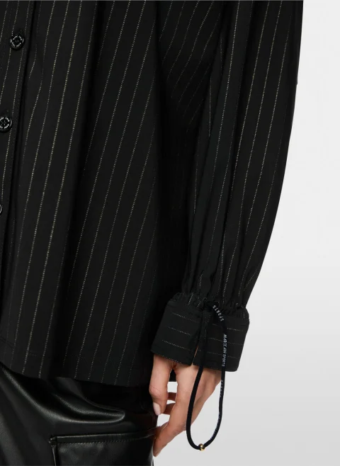 Риза с фино райе 'Wide cut' Marc Cain Sports — снимка 5