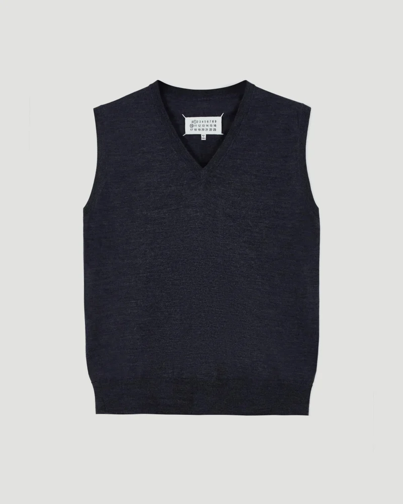 Knit Vest in Navy