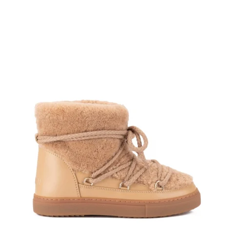Дамски бежови боти Curly Sneaker Inuikii