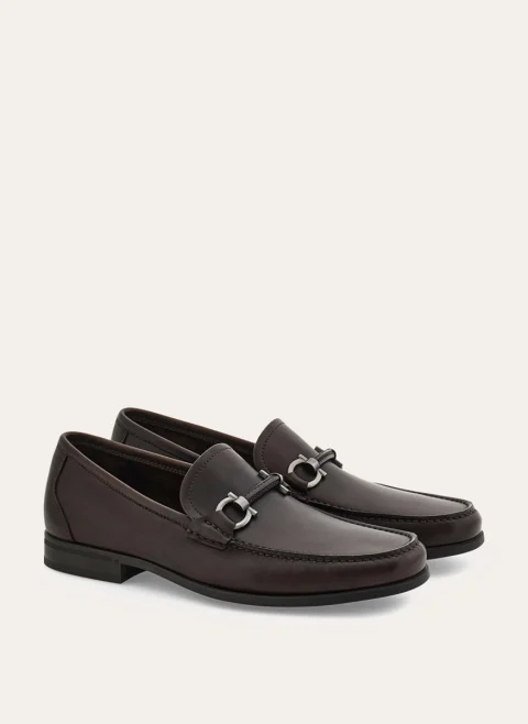 Кожени мокасини 'Gancini` Ferragamo — снимка 2
