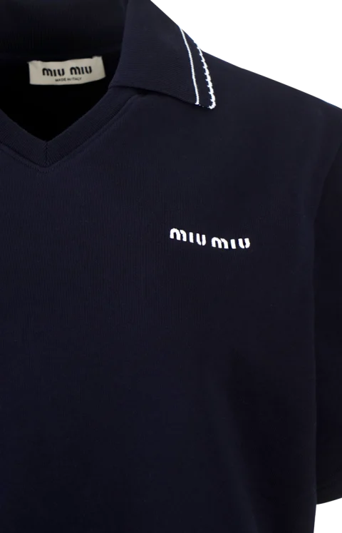 Cropped Cotton Fleece Sweatshirt — снимка 3