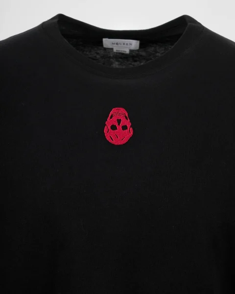Crew Neck T-Shirt in Black — снимка 2