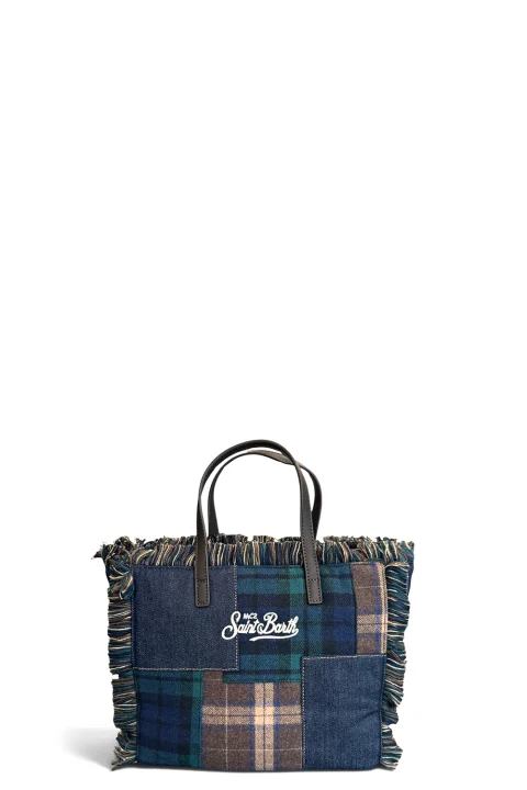 Чанта Colette Wool N With Strap COL0045-04125M patchwork denim tartan 6118 emb — снимка 2