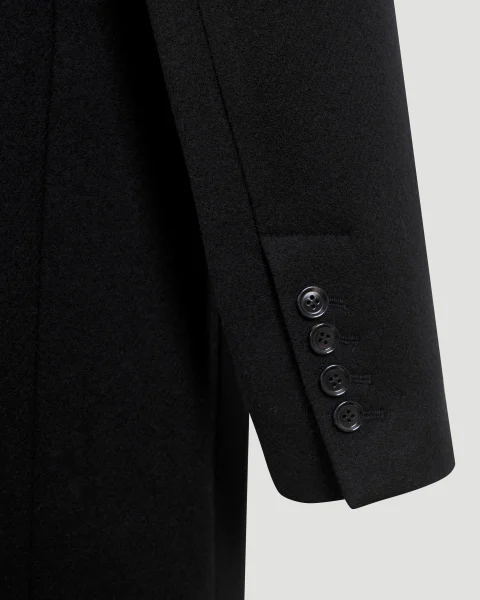 Wool Coat in Black — снимка 4