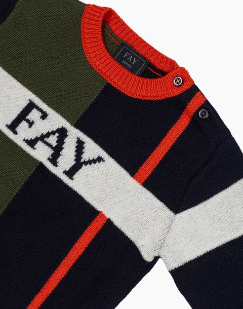 Блуза с лоро принт Fay — снимка 2