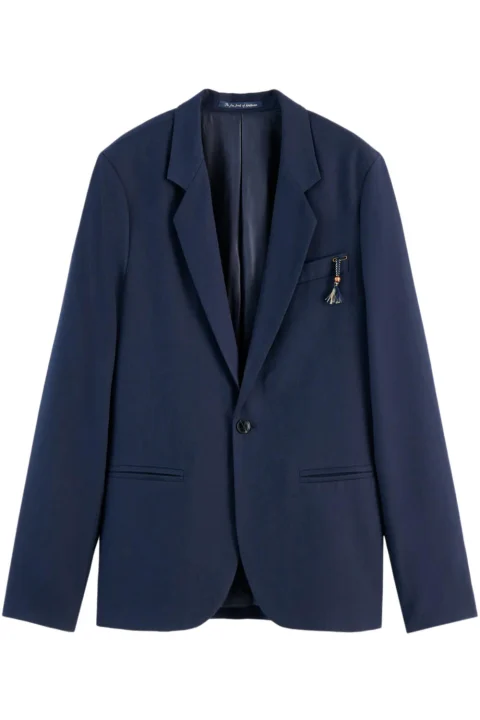 Сако Relaxed Single-Button 178659 SC0002 night