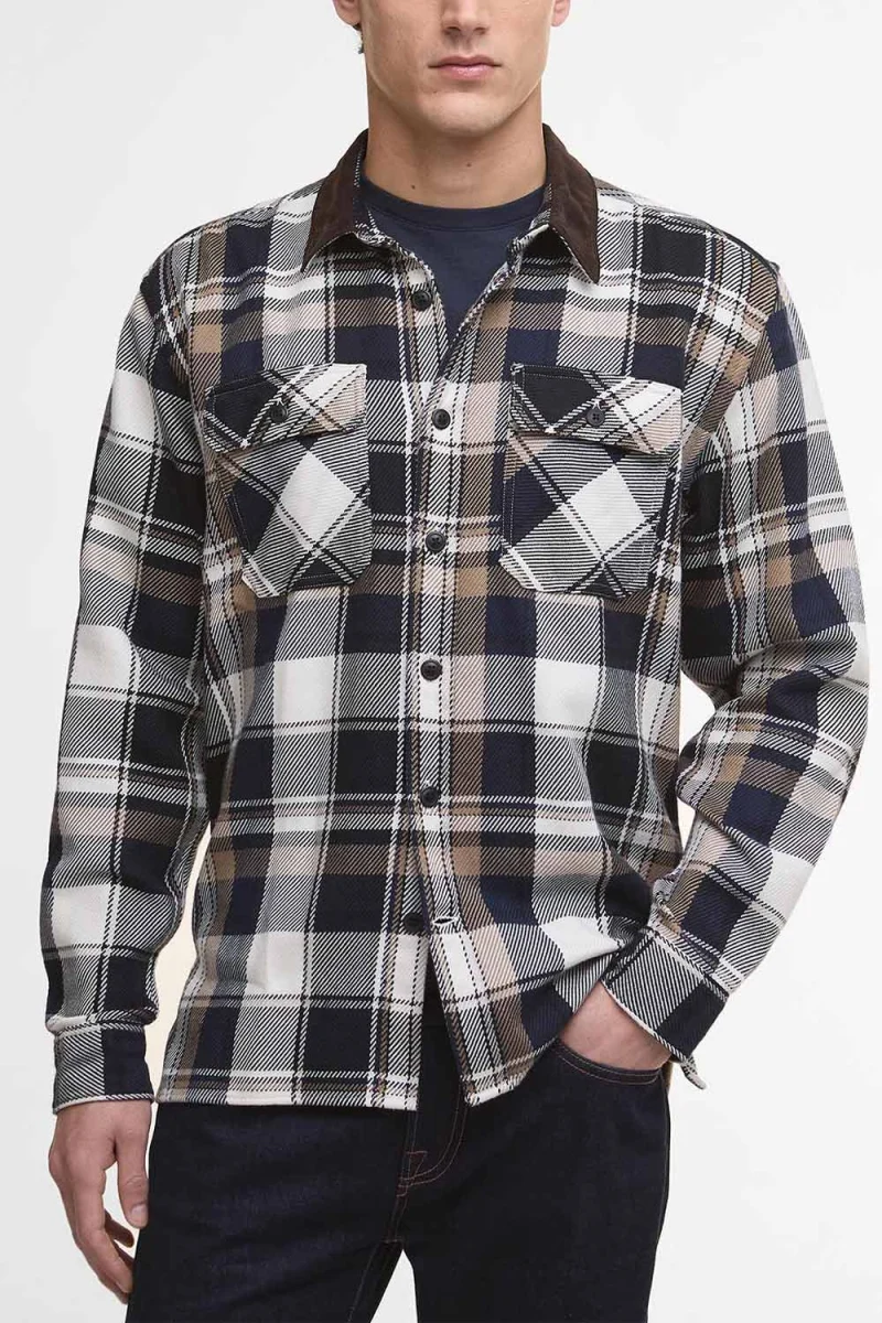 Риза Grasmoor Relaxed Checked MSH5646 ny91 navy — снимка 2