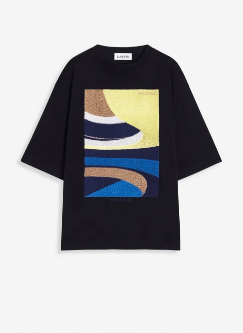 Тишърт с бродерия 'Daunou' Lanvin — снимка 5