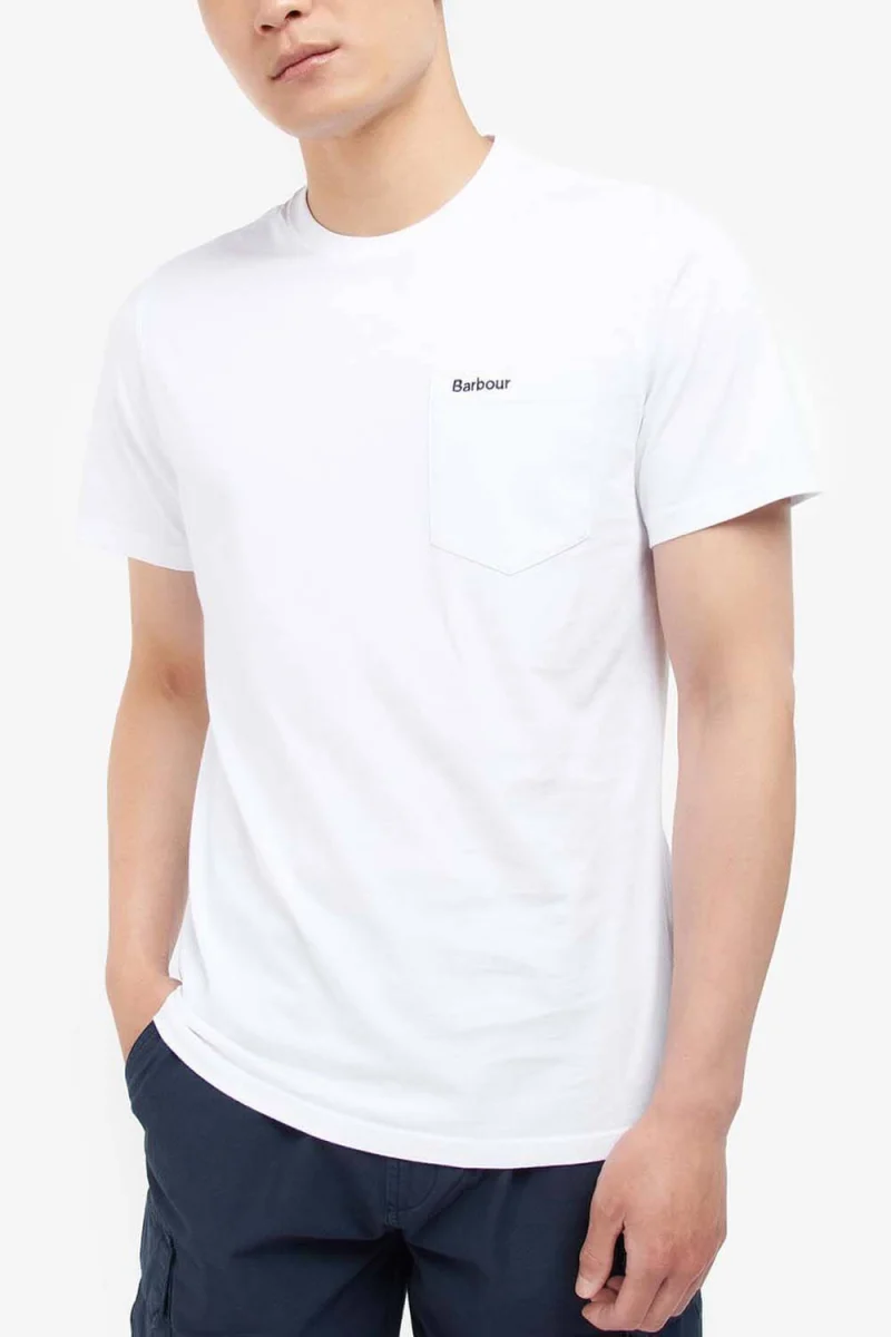 T-Shirt Langdon Pocket MTS1114 wh11 white — снимка 2