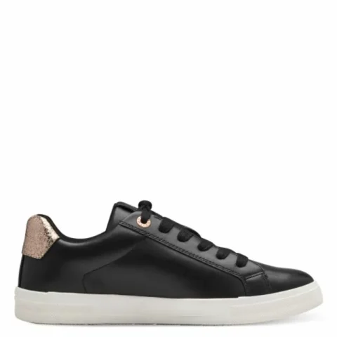 Дамски Сникърс TAMARIS – 1-23622-42-048 BLACK/GOLD — снимка 2