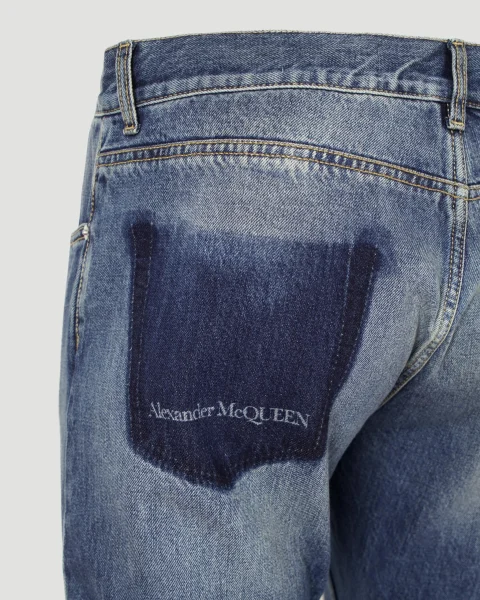 Straight-Cut Denim Jeans — снимка 3