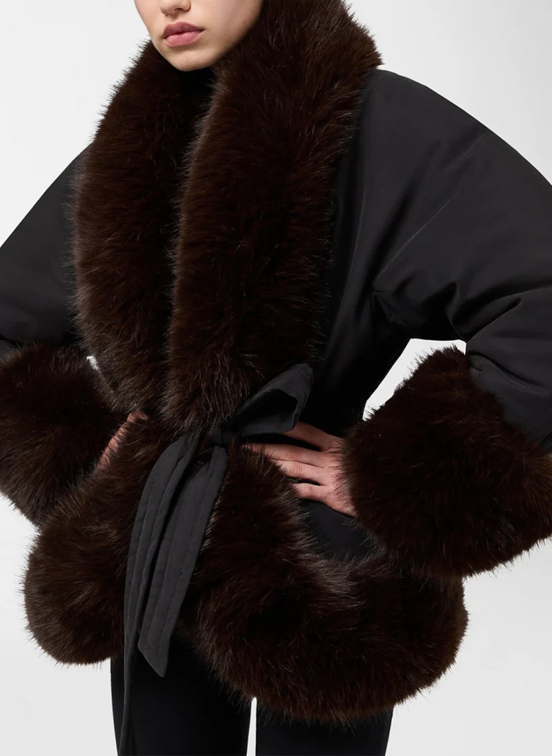 Яке с 'faux fur' детайли 'Brina' The Andamane