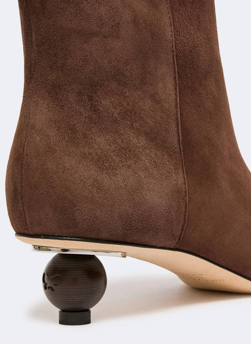 Велурени боти Weekend Max Mara Wkacapanna — снимка 5