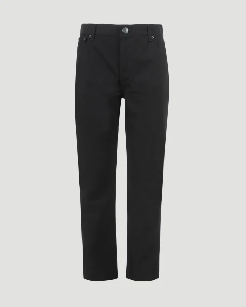 Straight-Leg Jeans in Black