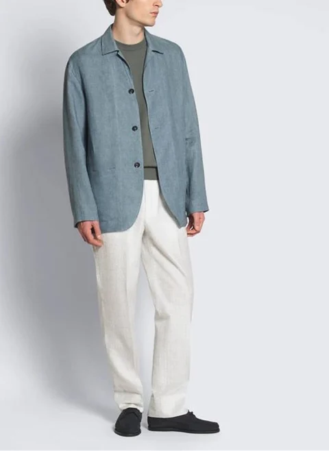 Риза от 100% лен 'Overshirt' Brioni — снимка 4