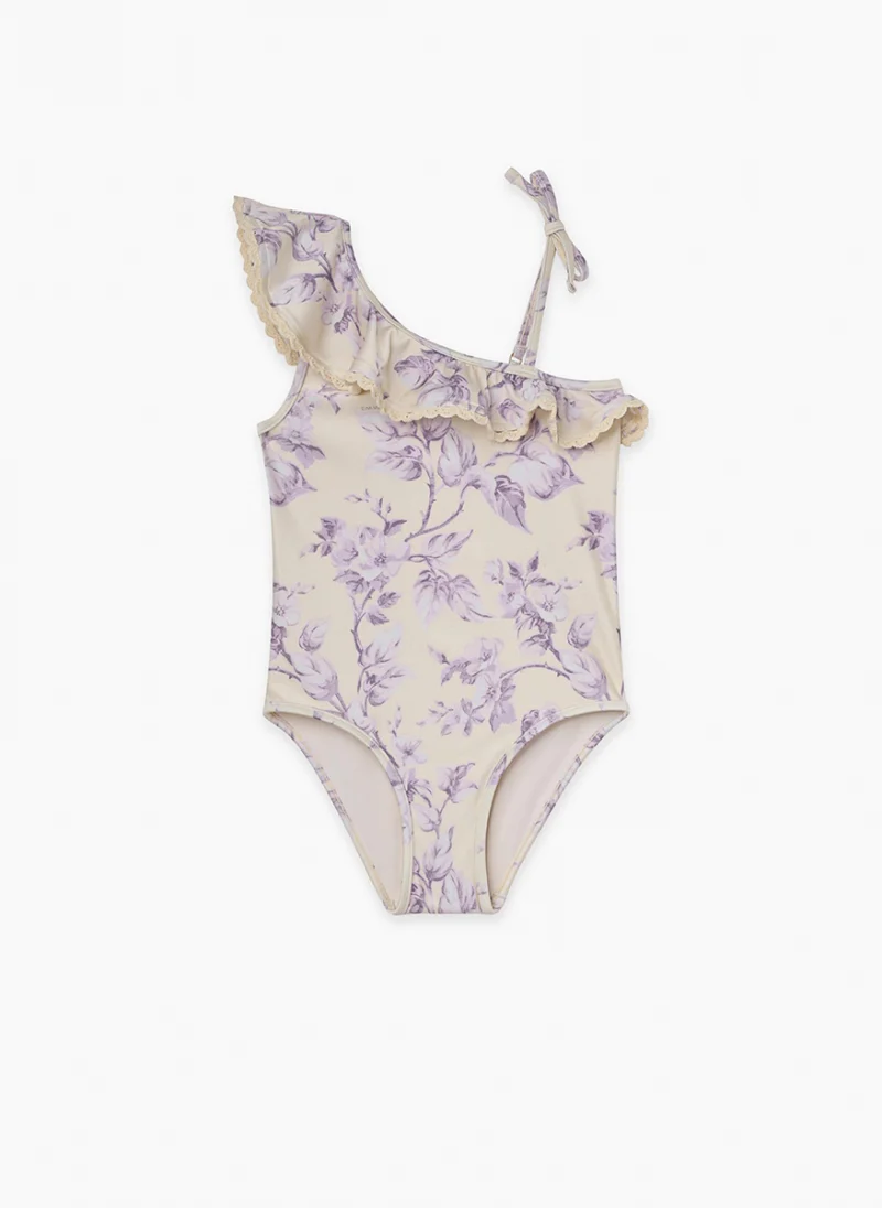 Цял бански с принт 'Halliday Trim Frill' Zimmermann Kids — снимка 2