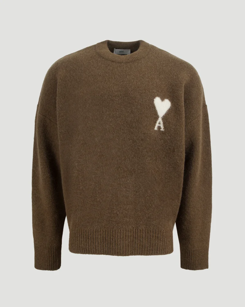 Alpaca Blend Sweater in Brown