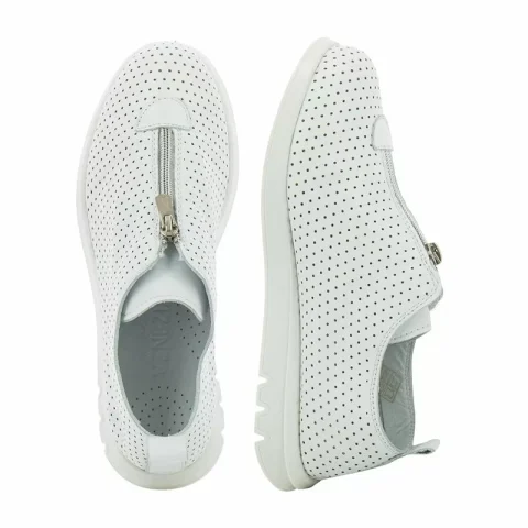 Дамски Ежедневни VENEZIA – 446-45631 LEATHER WHITE — снимка 5