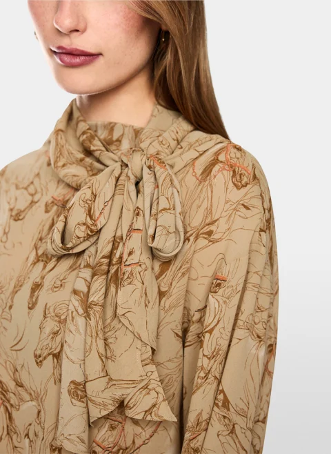 Блуза с панделка Marc Cain Collections — снимка 4