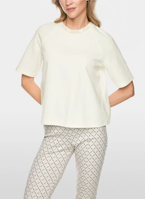 Тишърт с принтиран мотив 'Oversized fit' Marc Cain Sports — снимка 7