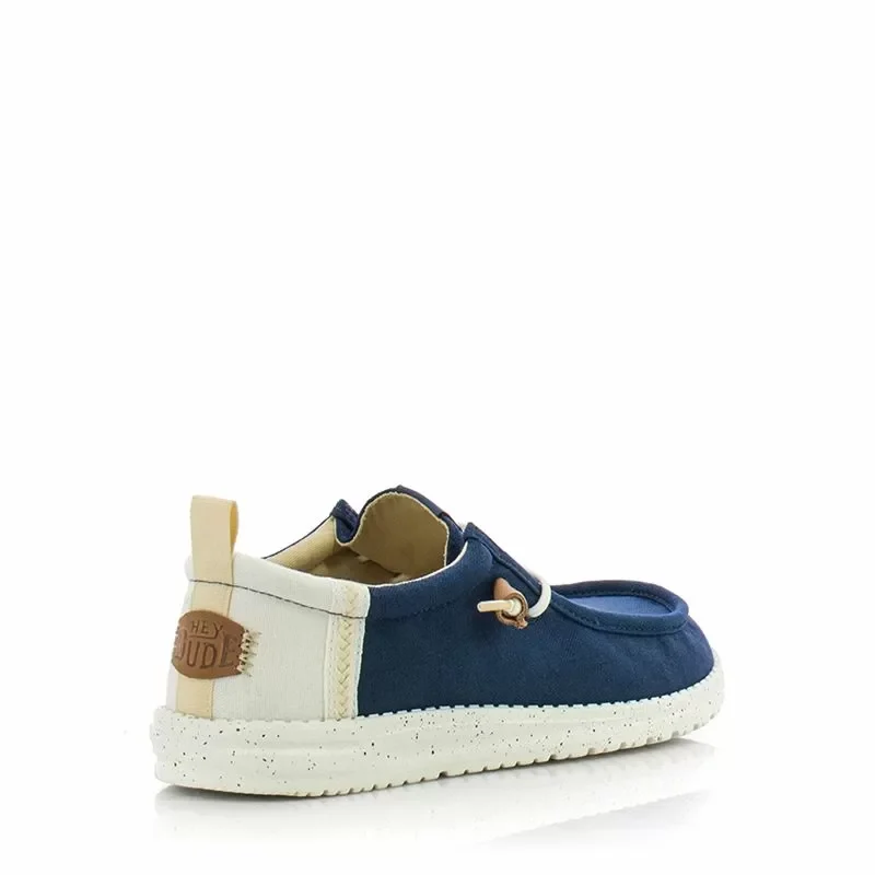 Мъжки Ежедневни HEY DUDE – 43086-4UA WALLY SUMMER BLUE/WHITE — снимка 2