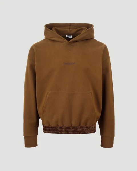 Cotton Hoodie in Macchiato
